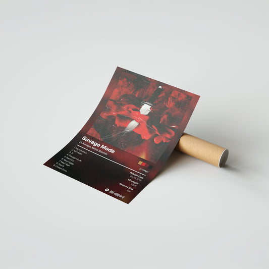 21 Savage Savage Mode Album Poster