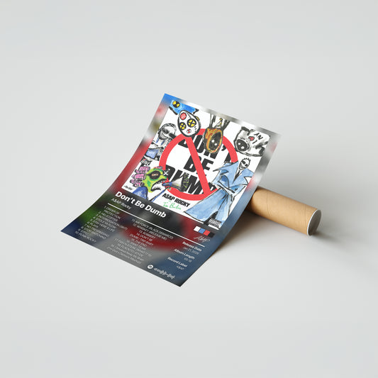 ASAP Rocky Don't Be Dumb Album Poster