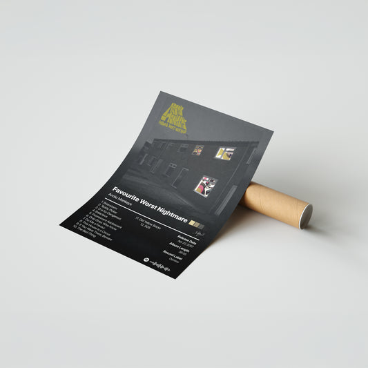 Arctic Monkeys Favourite Worst Nightmare Album Poster