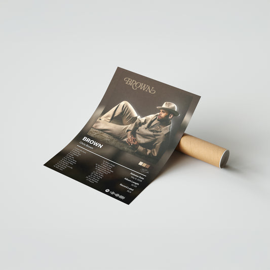 Chris Brown BROWN Album Poster