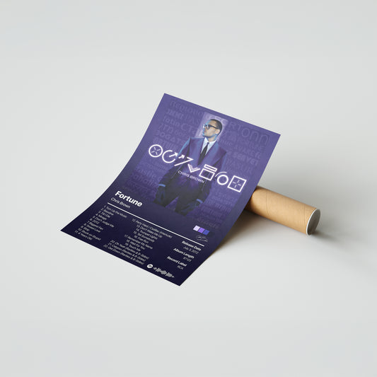 Chris Brown Fortune Album Poster