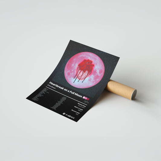 Chris Brown Heartbreak on a Full Moon Album Poster