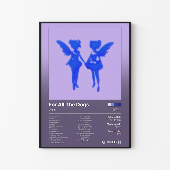 Drake For All The Dogs Scary Hours Edition Album Poster
