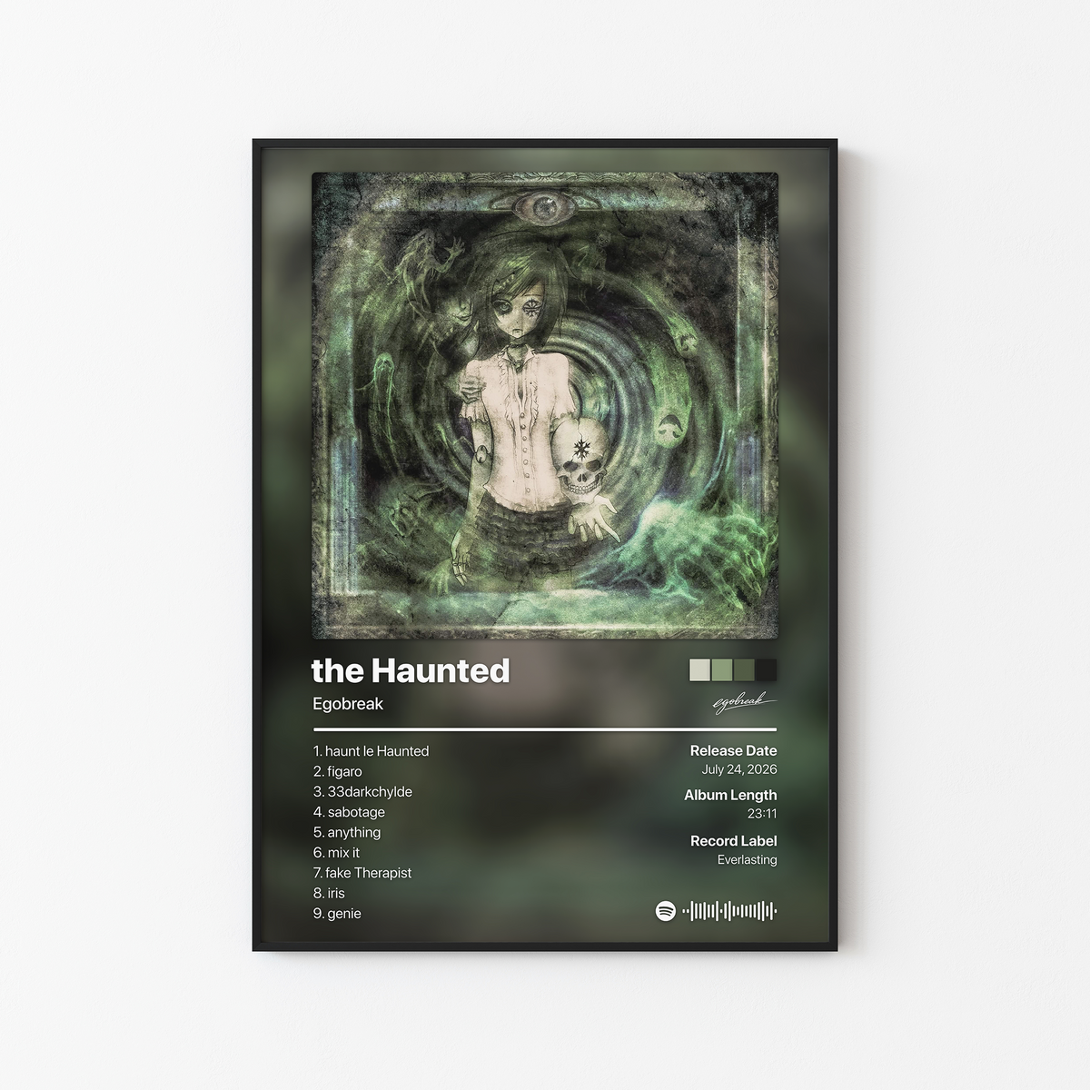 Egobreak the Haunted Album Poster