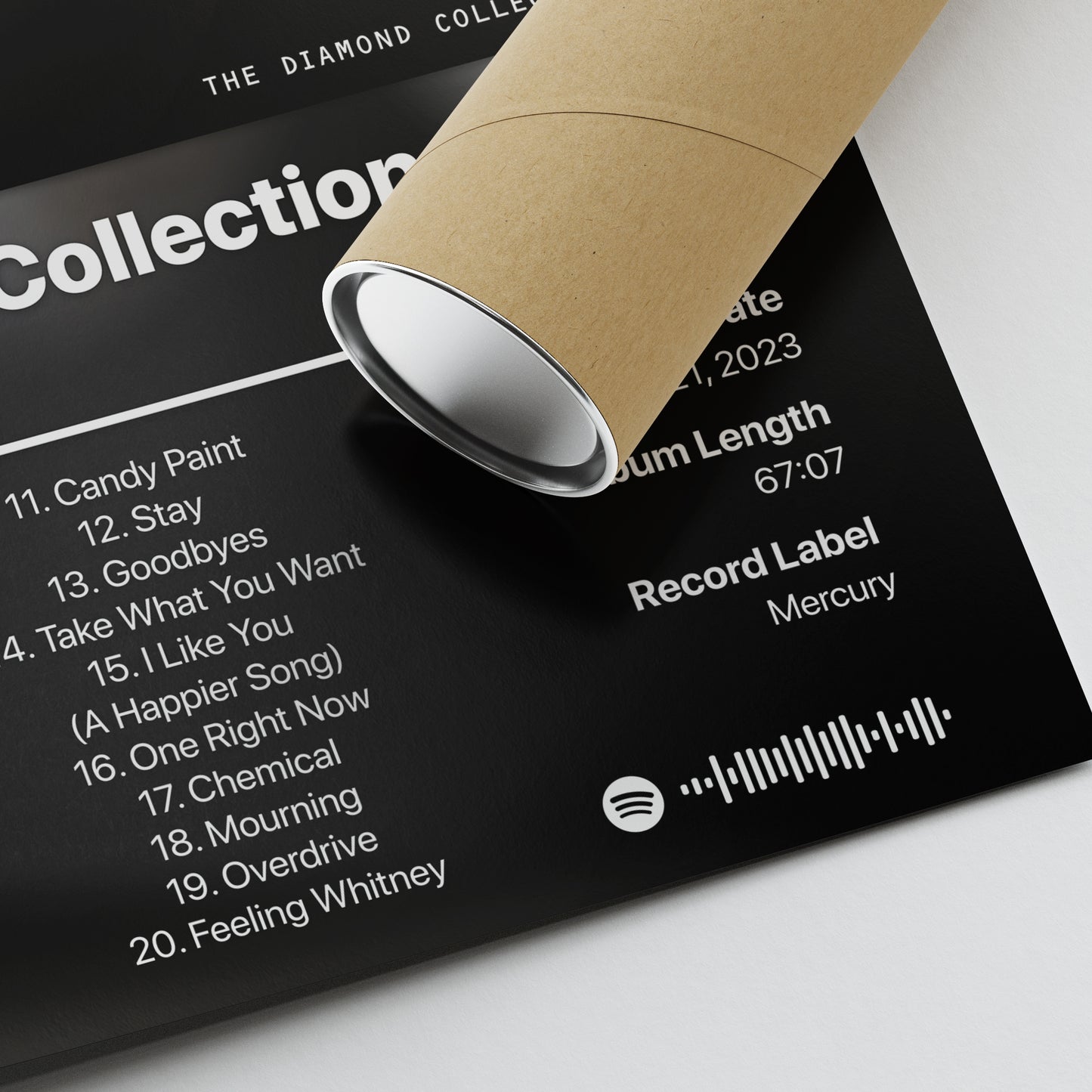 Post Malone The Diamond Collection Album Poster