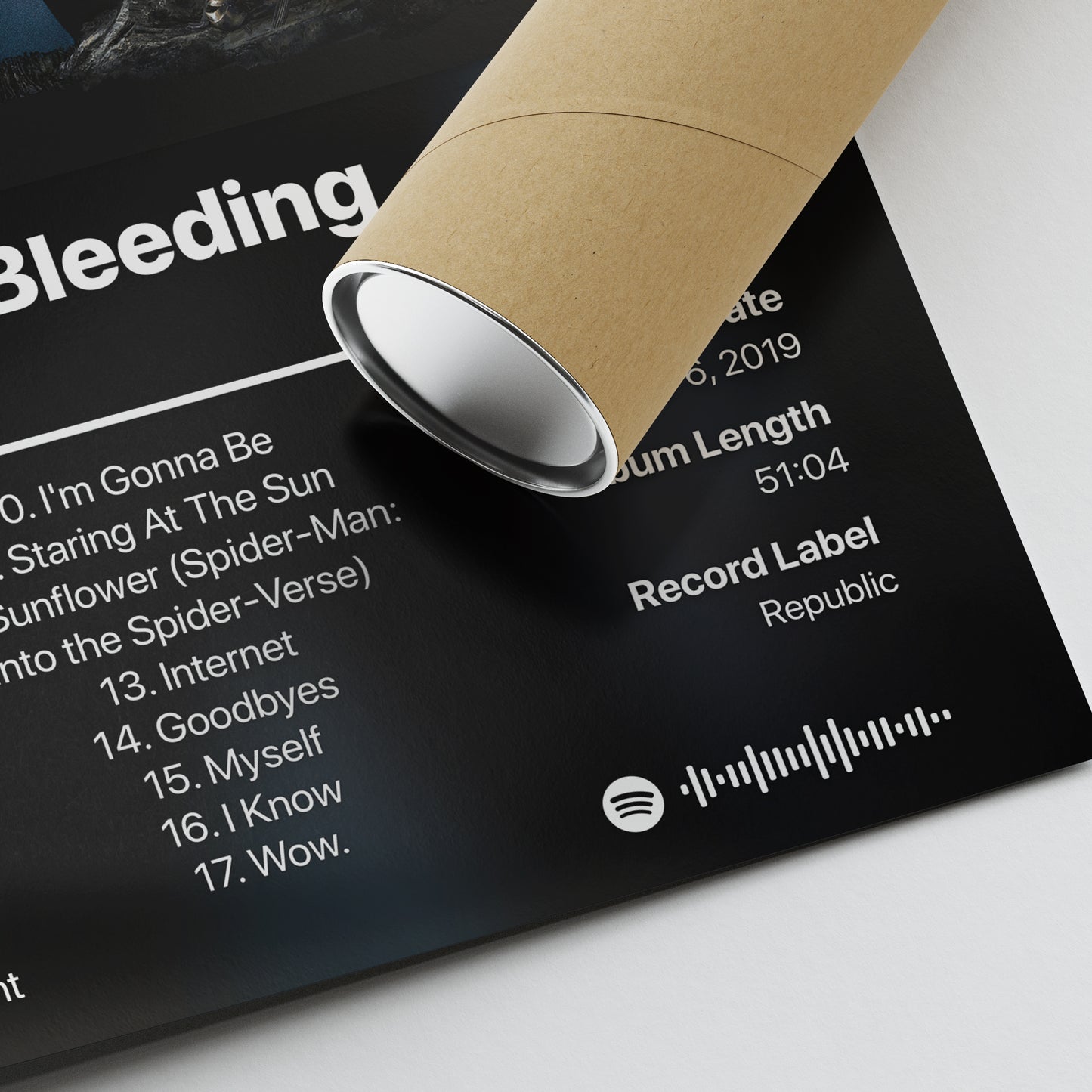 Post Malone Hollywood's Bleeding Album Poster