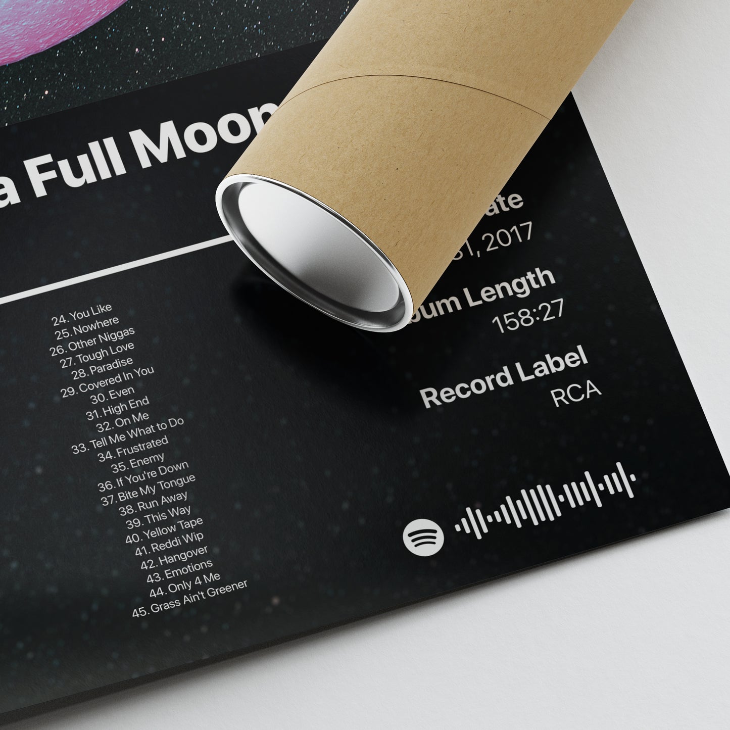 Chris Brown Heartbreak on a Full Moon Album Poster