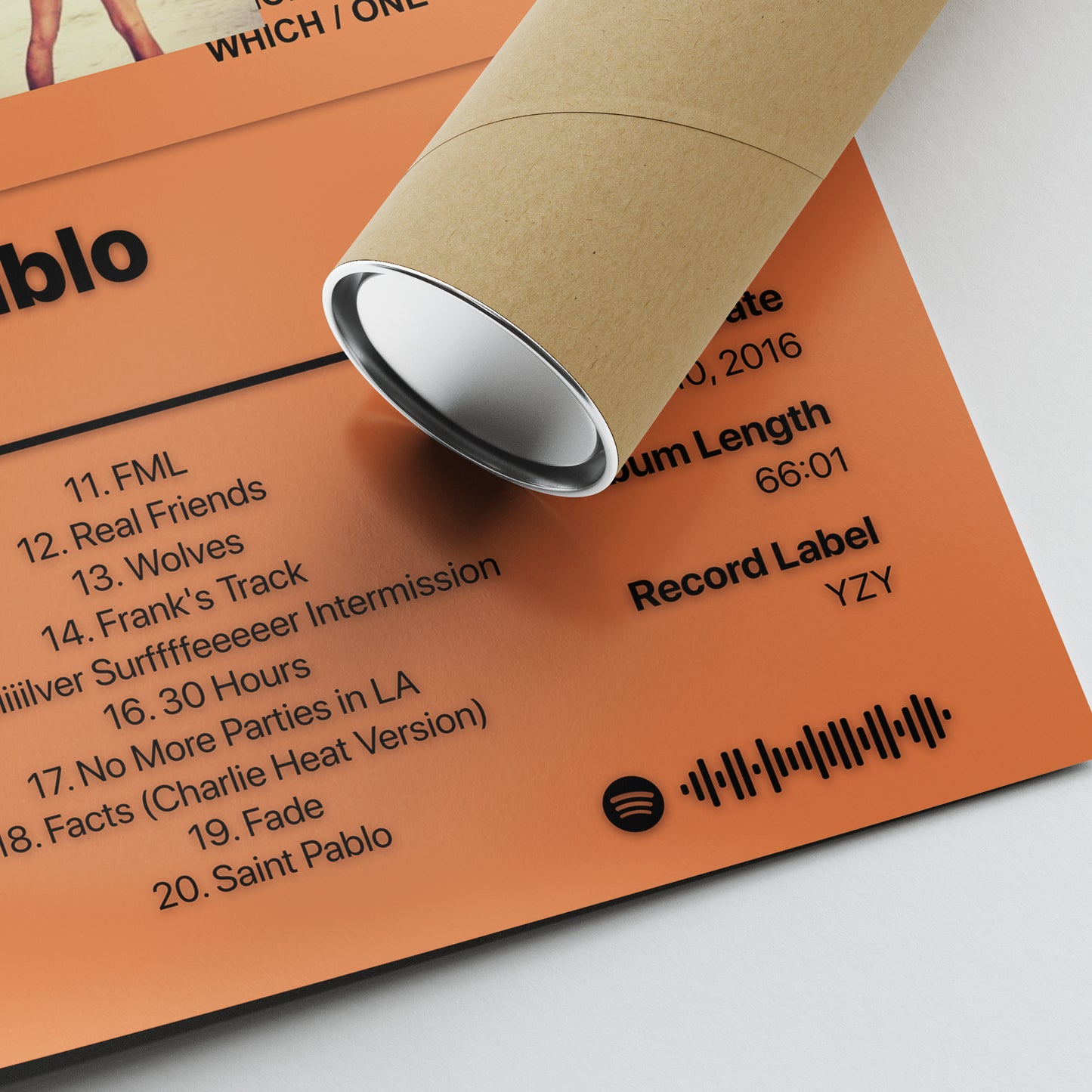 Kanye West The Life Of Pablo Album Poster