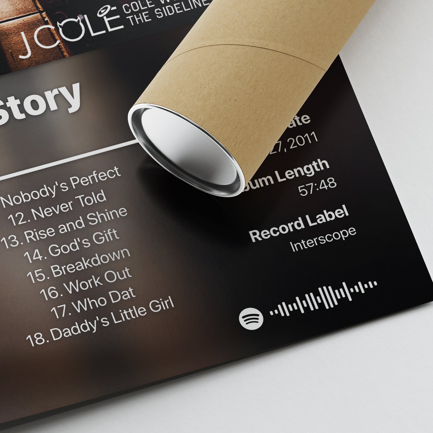 J. Cole The Sideline Story Album Poster