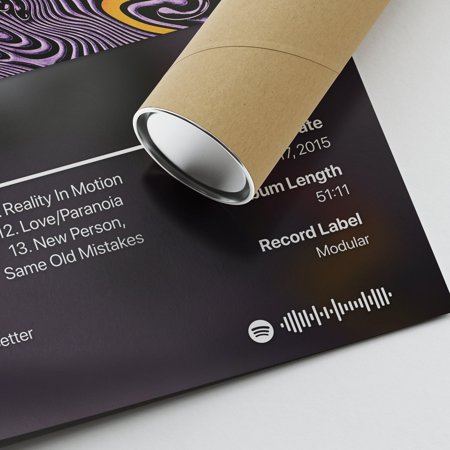 Tame Impala Currents Album Poster