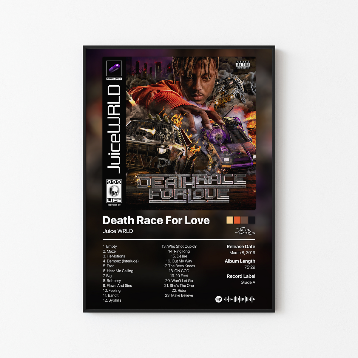 Juice WRLD Death Race For Love Album Poster