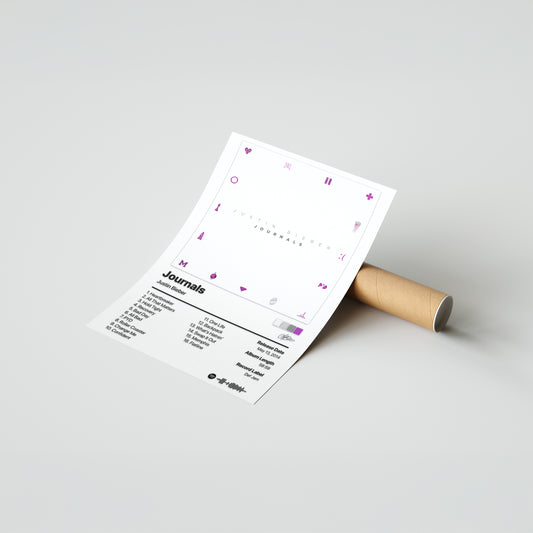 Justin Bieber Journals Album Poster