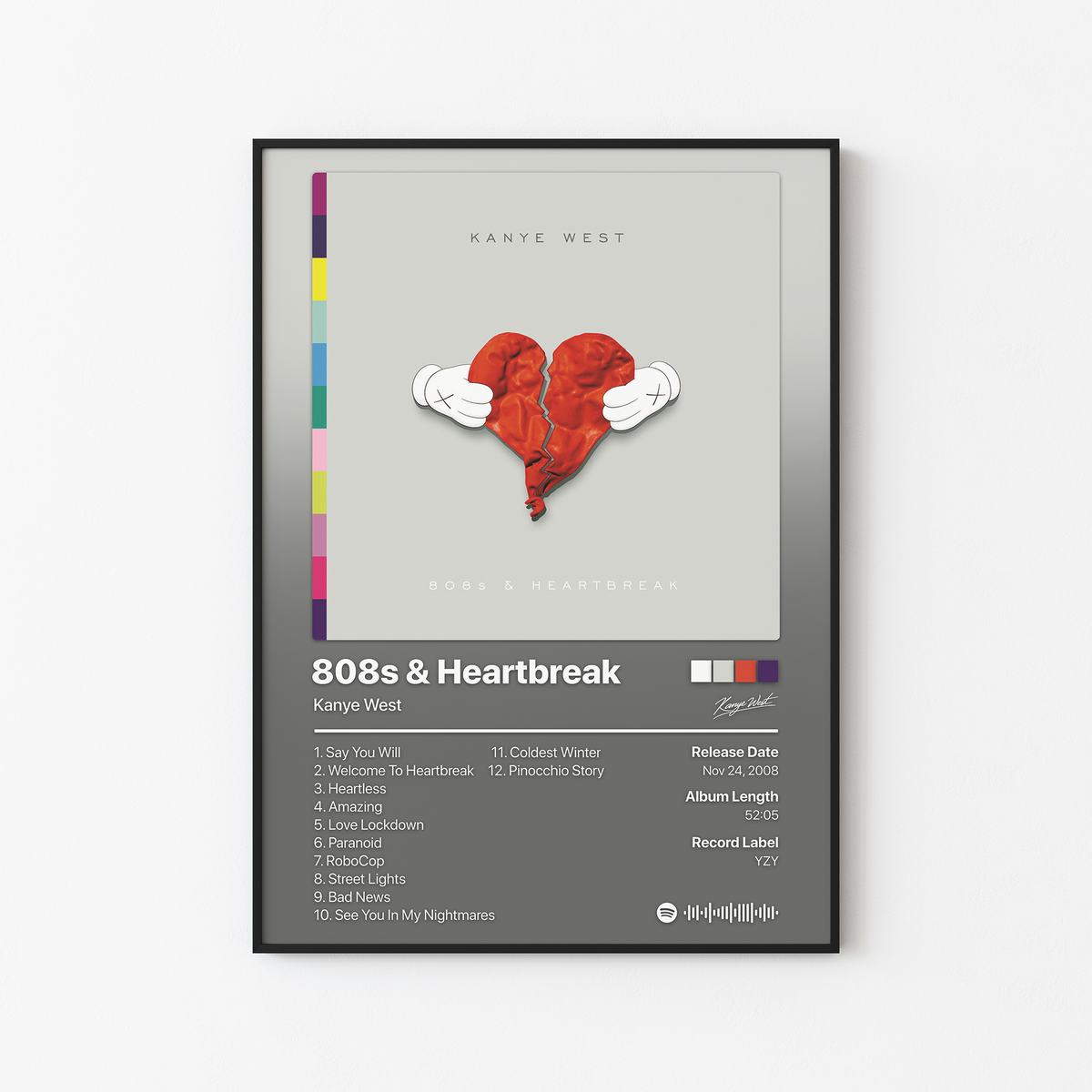 Kanye West 808s and Heartbreak Album Poster