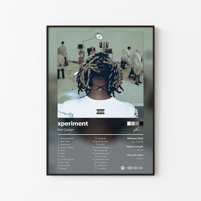 Ken Carson xperiment Album Poster