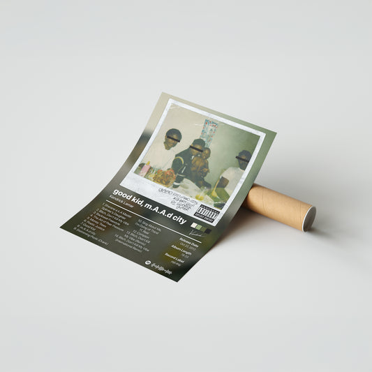 Kendrick Lamar good kid, mAAd city Album Poster