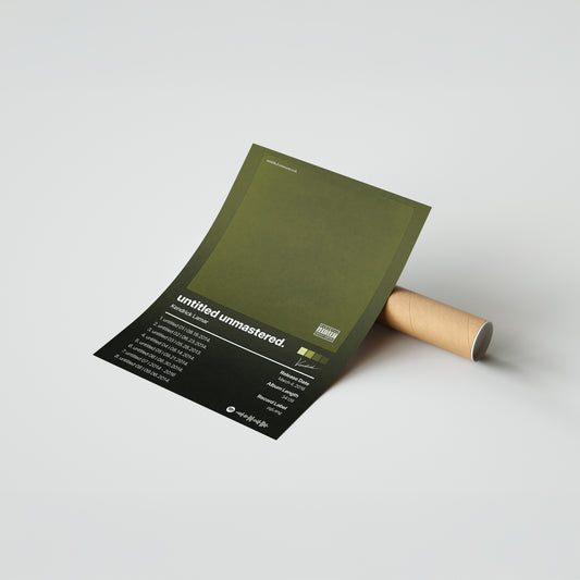 Kendrick Lamar untitled unmastered. Album Poster