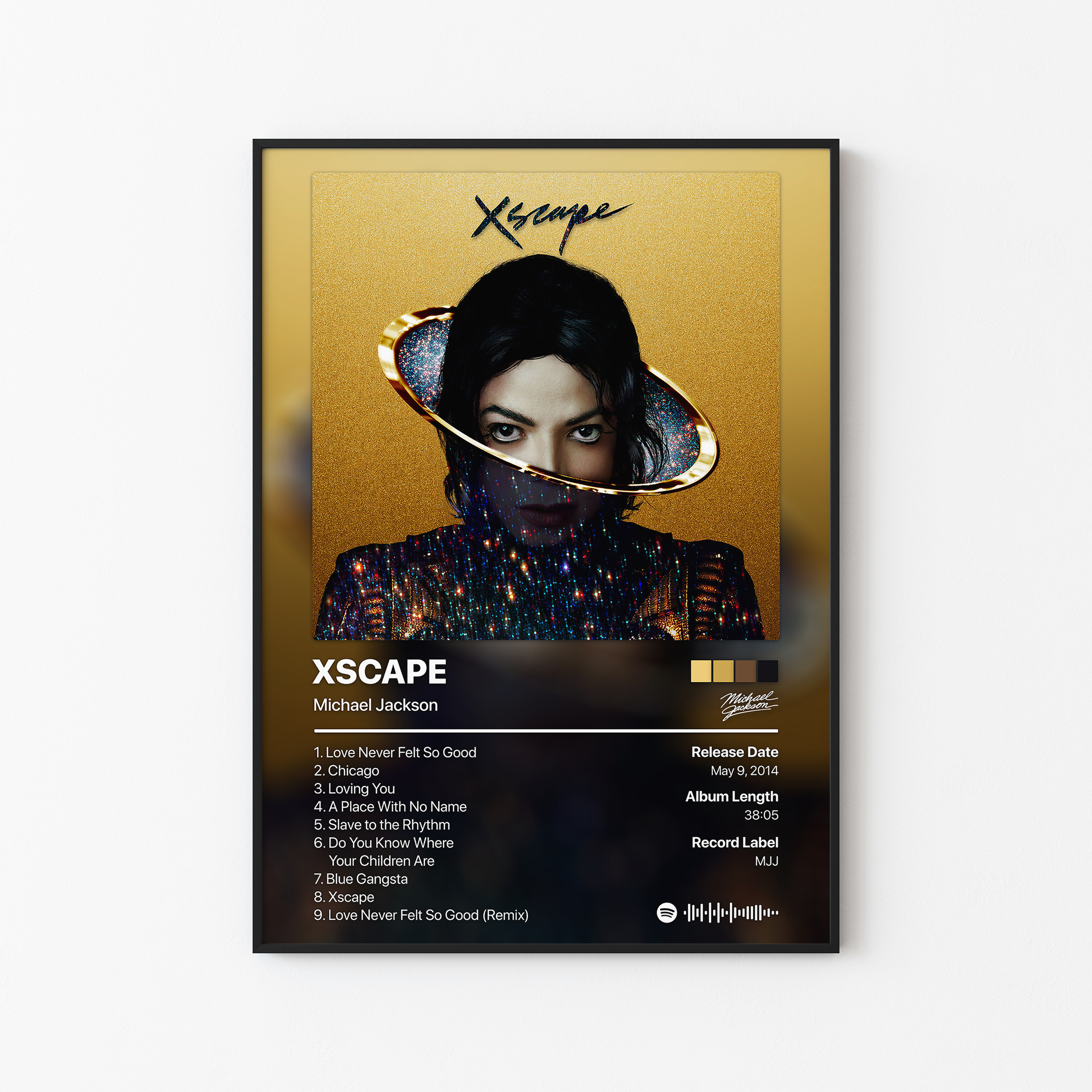 【未使用 激レア】Michael Jackson XSCAPE B2ポスター Michael Jackson 
