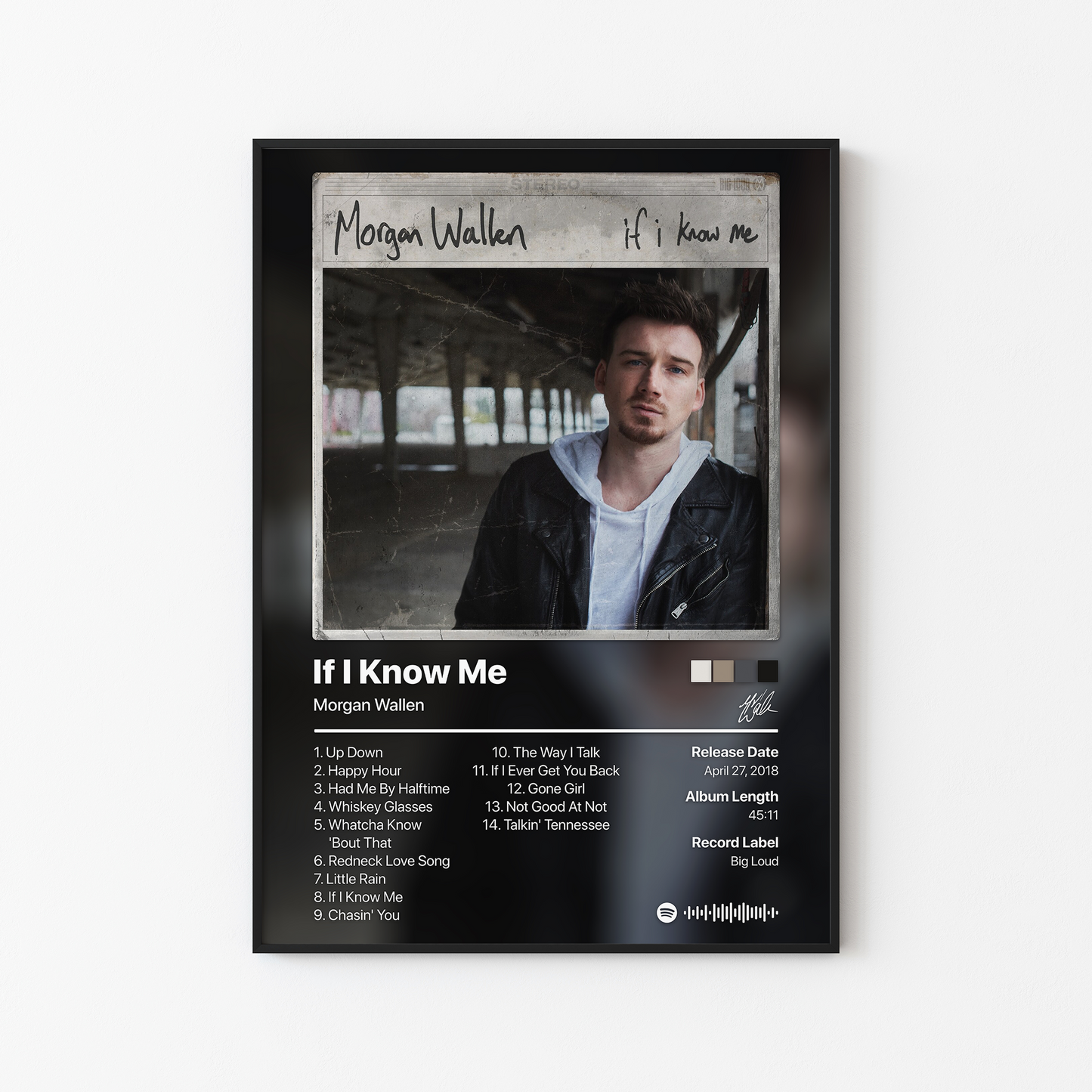 Morgan Wallen If I Know Me Album Poster