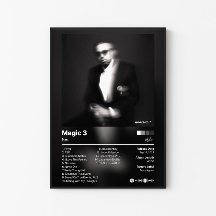 Nas Magic 3 Album Poster