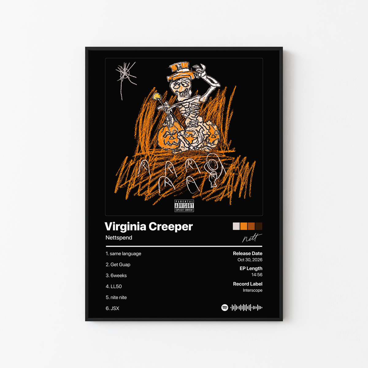 Nettspend Virginia Creeper Album Poster