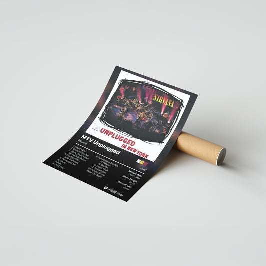 Nirvana MTV Unplugged In New York Album Poster