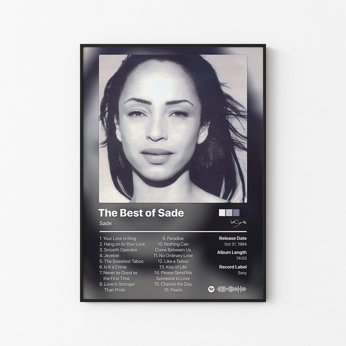 Sade The Best of Sade Album Poster