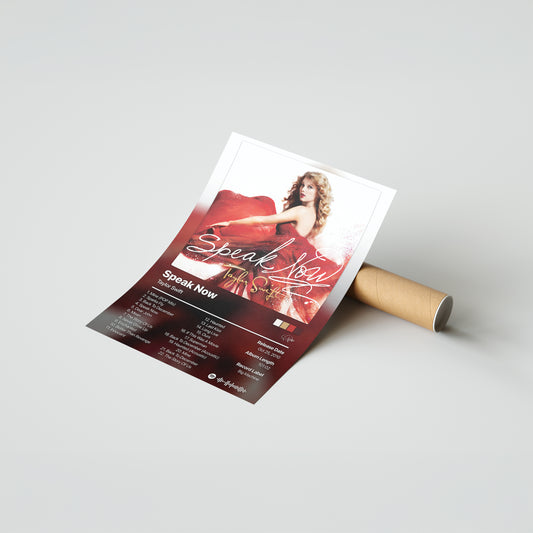Taylor Swift Speak Now (Deluxe) Album Poster