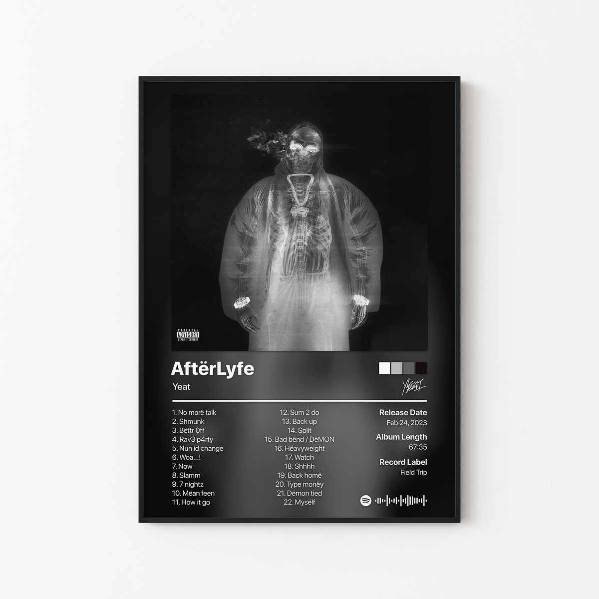 Yeat AfterLyfe Album Poster