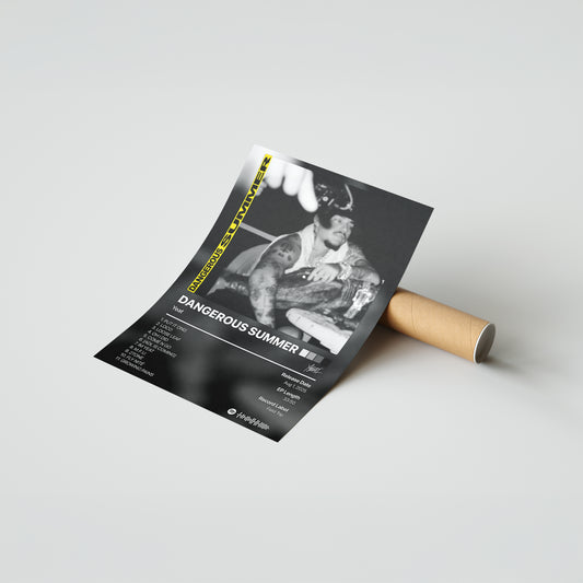 Yeat DANGEROUS SUMMER Album Poster