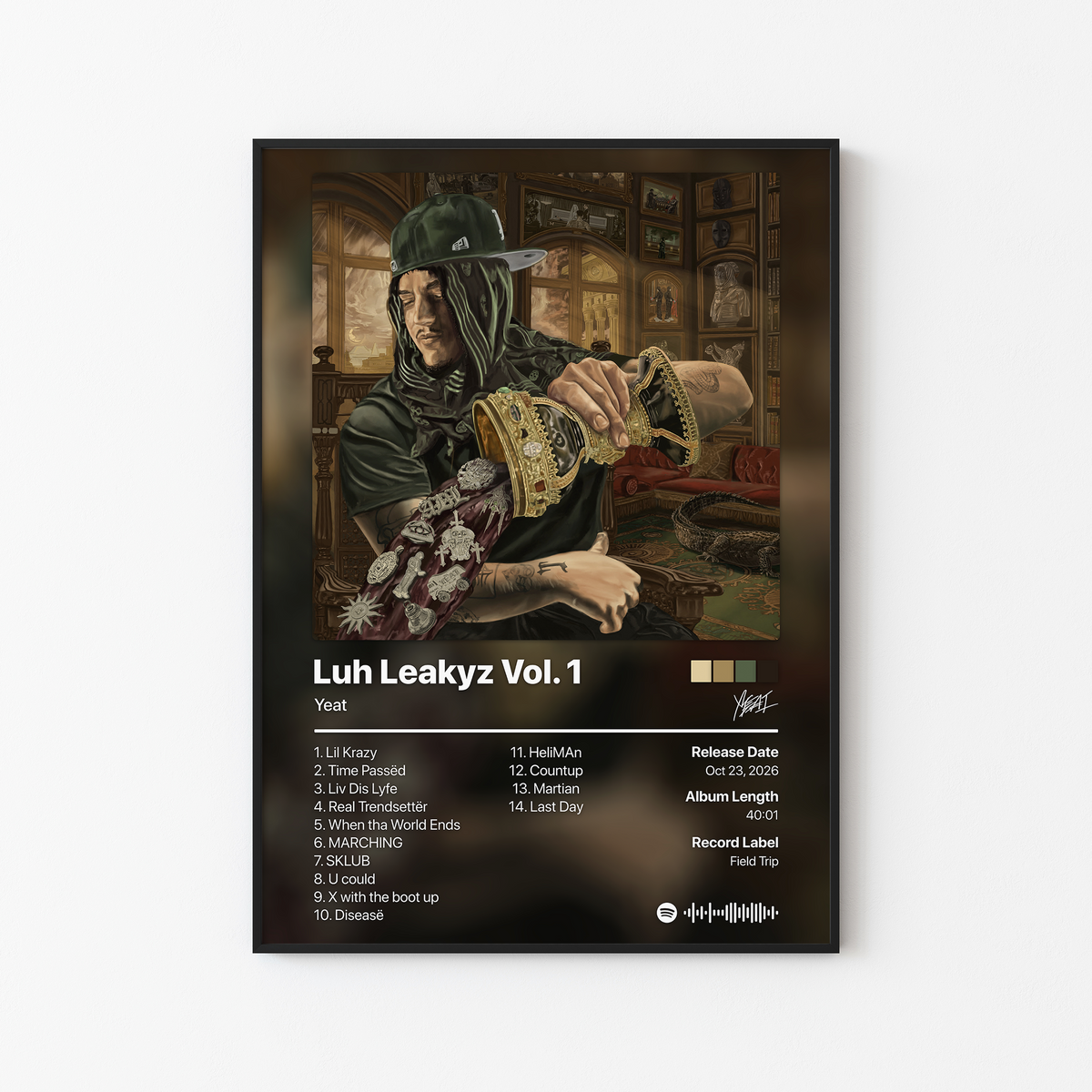Yeat Luh Leakyz Vol. 1 Album Poster