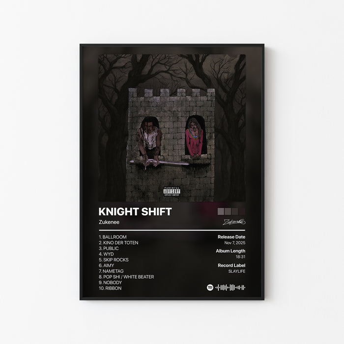 Zukenee KNIGHT SHIFT Album Poster