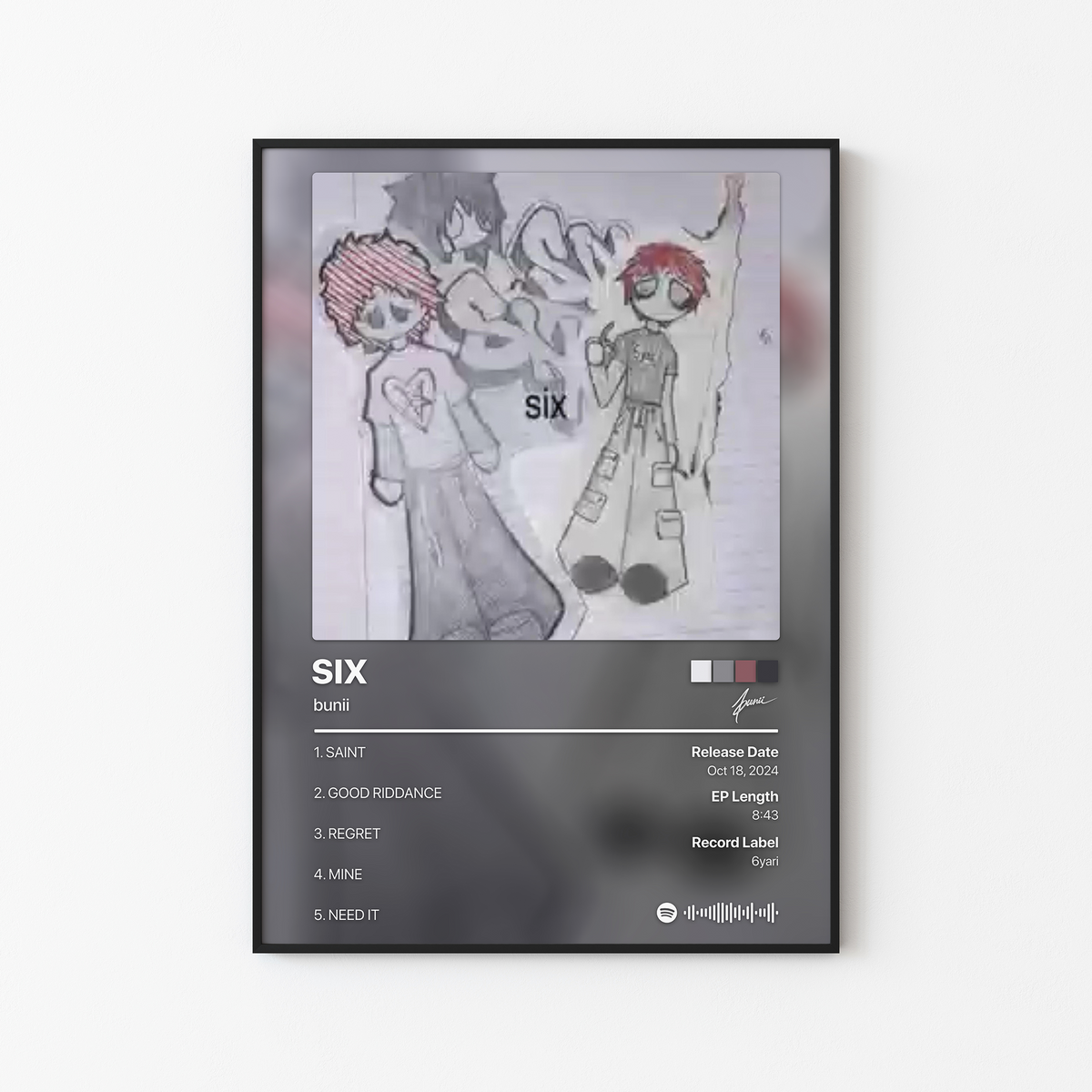 bunii SIX Album Poster