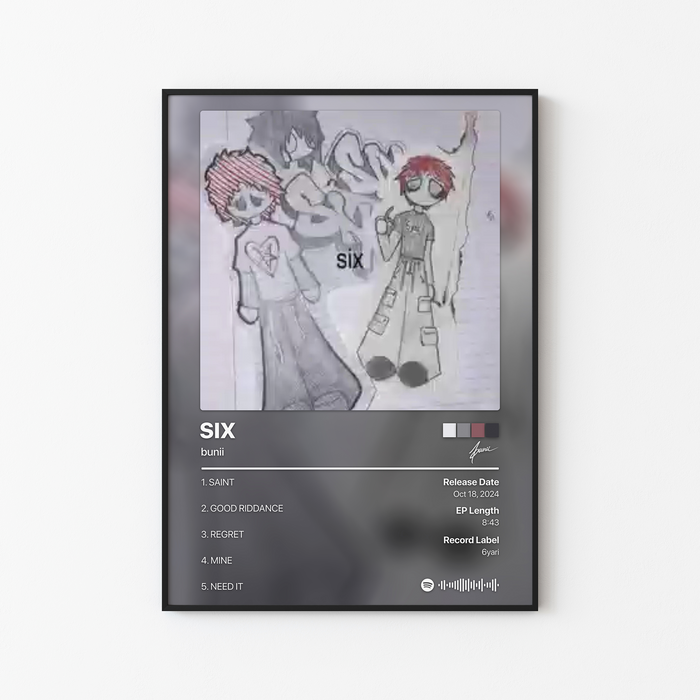 bunii SIX Album Poster