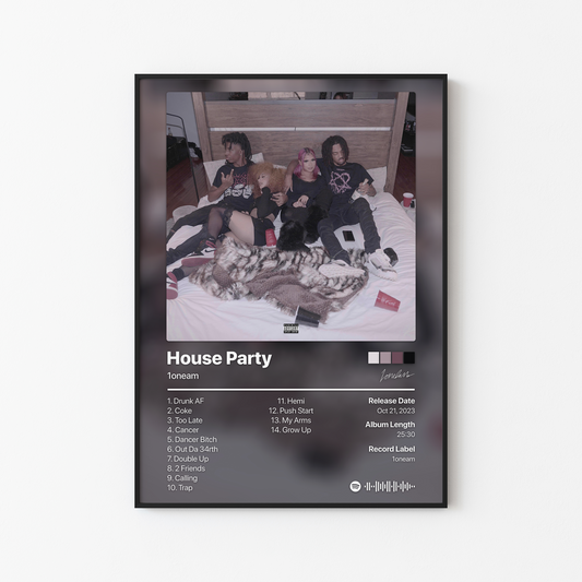 1oneam House Party Album Poster