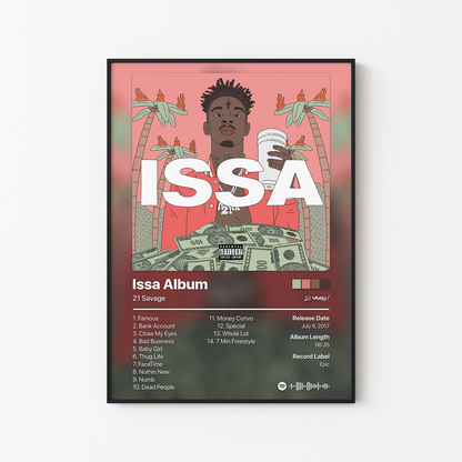 21 Savage Issa Album Album Poster