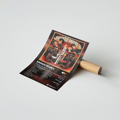 21 Savage SAVAGE MODE II Album Poster