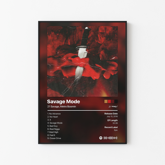 21 Savage Savage Mode Album Poster