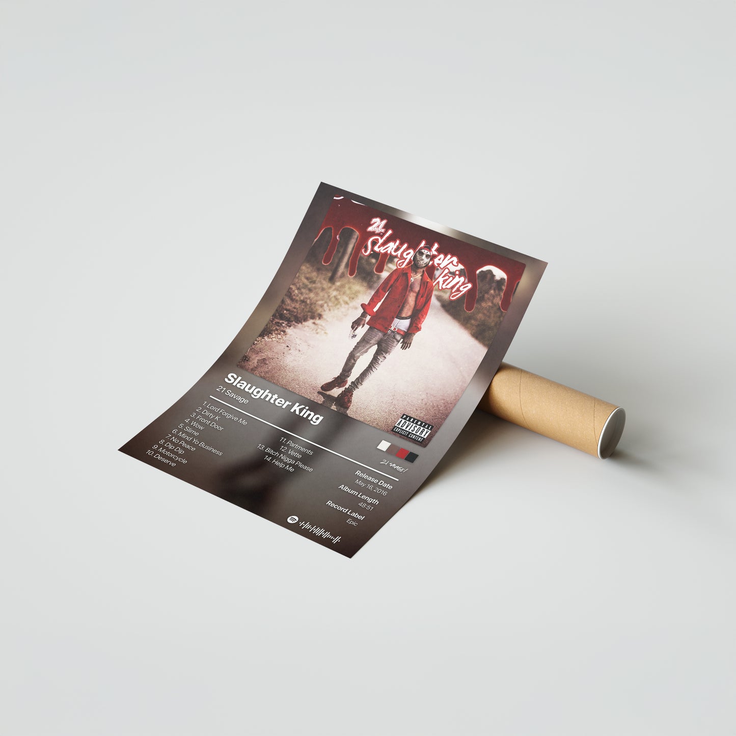 21 Savage Slaughter King Album Poster