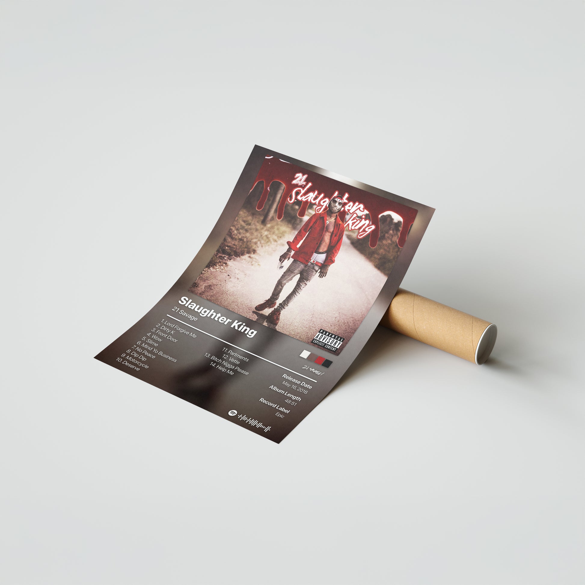 21 Savage Slaughter King Album Poster