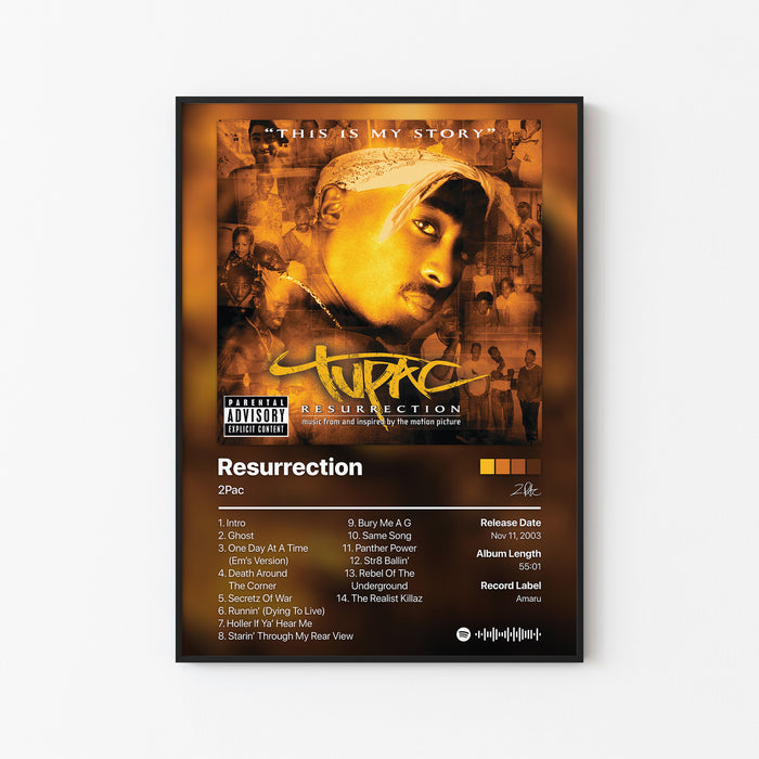 2Pac Resurrection (Music From And Inspired By The Motion Picture) Album Poster