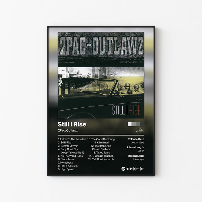 2Pac Still I Rise Album Poster
