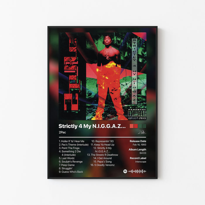 2Pac Strictly 4 My N.I.G.G.A.Z Album Poster