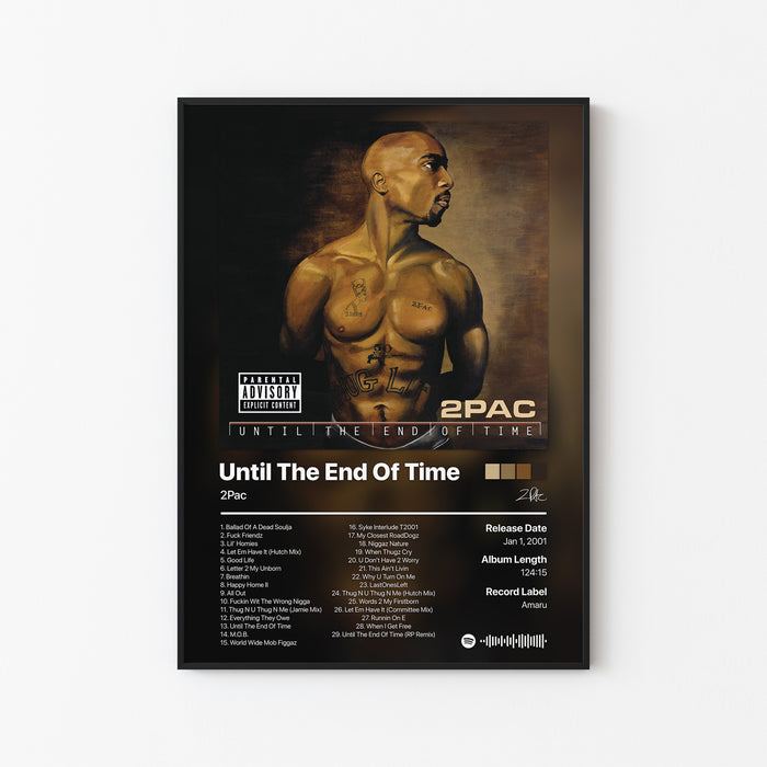 2Pac Until The End Of Time Album Poster