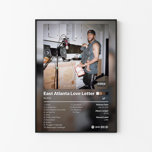 6LACK East Atlanta Love Letter Album Poster