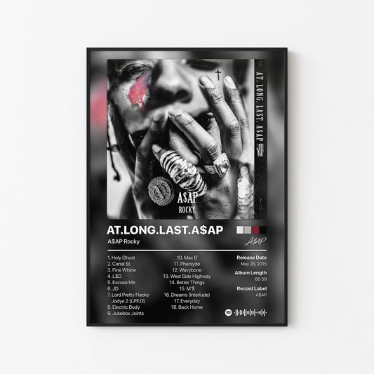ASAP Rocky AT LONG LAST ASAP Album Poster