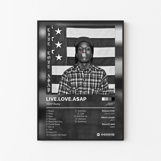 ASAP Rocky LIVE LOVE ASAP Album Poster