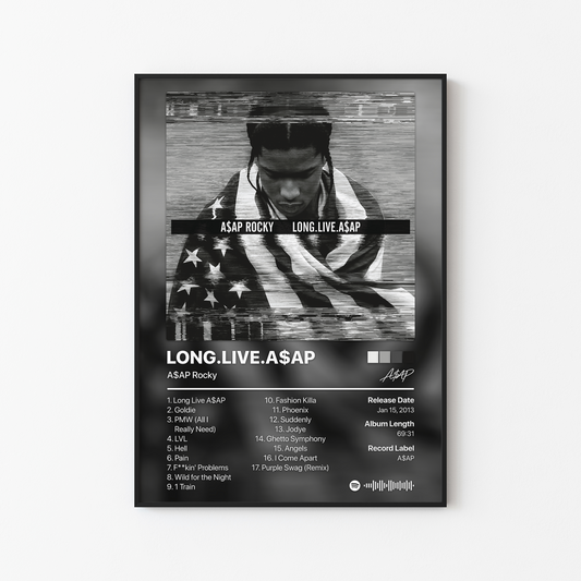ASAP Rocky LONG LIVE ASAP Album Poster
