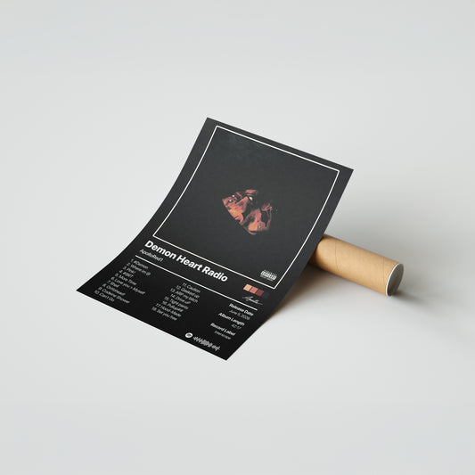 ApolloRed1 Demon Heart Radio Album Poster