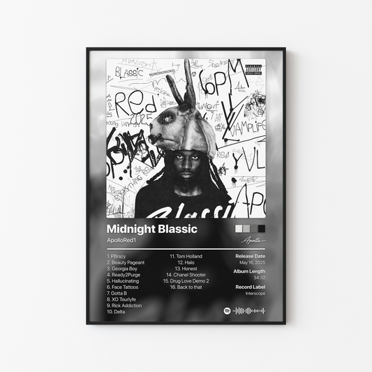 ApolloRed1 Midnight Blassic Album Poster