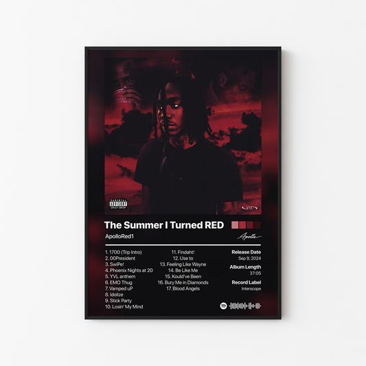 ApolloRed1 The Summer I Turned RED Album Poster